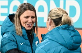 New Zealand women's head coach Jitka Klimkova (L) will not lead the team at the Paris Olympic Games, it was announced Friday
