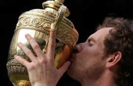Britain's Andy Murray is a two-time Wimbledon champion