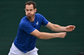 'Don't know if will be enough': Andy Murray warms up during a training session on Sunday
