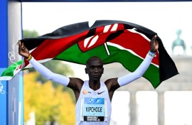 Kenya's Eliud Kipchoge broke his own world record at the Berlin marathon in 2022