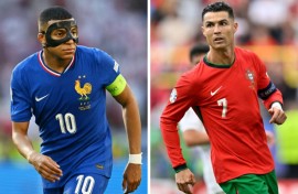 Kylian Mbappe and Cristiano Ronaldo will lead France and Portugal into their Euro 2024 quarter-final clash in Hamburg on Friday