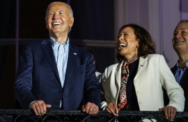 As US vice president, Kamala Harris (right) is seen as President Joe Biden's heir apparent