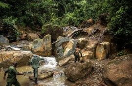 The group faced a long trek on unforgiving terrain