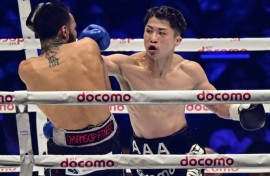 Undisputed super-bantamweight world champion Naoya Inoue (right) will defend his titles against Ireland's TJ Doheny in Tokyo in September