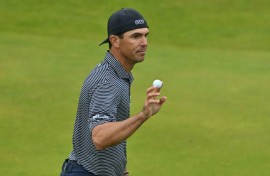 Billy Horschel leads the British Open by one shot heading into Sunday's final round