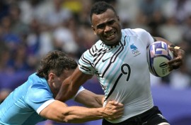 Fiji delighted the crowd with their free-flowing game 