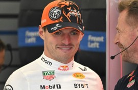 Max Verstappen in Budapest last week