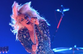 Lady Gaga brings glitter and flamboyance to the stage