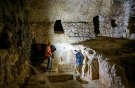 The underground settlement is thought to date to the ninth century BC