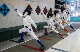 There are now more than 40 fencing clubs in Hong Kong, a city of 7.5 million people where the sport is often taught in primary schools