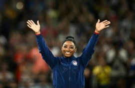 Simone Biles can win two more gold on the balance beam and floor exercise on Monday for five titles at the Paris Olympics