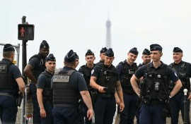 French police flooded the capital on the day of the opening ceremony