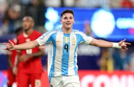 Argentina forward Julian Alvarez won the Copa America this summer with his country before joining Atletico