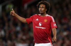 Manchester United's Dutch striker Joshua Zirkzee