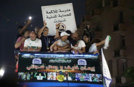 Khelif paraded through Tiaret in an open-top bus