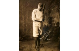 The Bambino -- one of Ruth's monikers -- wore the record-breaking jersey during a historic game against the Chicago Cubs 