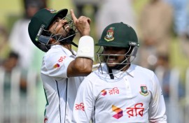 Bangladesh beat Pakistan by 10 wickets in the first Test in Rawalpindi