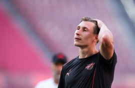 Leipzig captain and defender Willi Orban after Saturday's match with Bochum, where he was sent from the field
