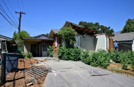 A one-bedroom, one-bath bungalow is up for sale for almost half-a-million US dollars in Monrovia, California after it was crushed by a giant pine tree