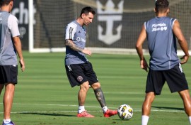Lionel Messi trained with his Inter Miami team-mates on Friday and is expected to return from injury on Saturday against the Philadelphia Union.