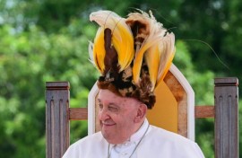 The 87-year-old pontiff flies home from Singapore on Friday