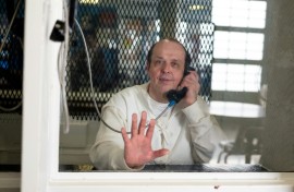 This handout image courtesy of the Innocence Project shows Robert Roberson photographed through plexiglass at the Texas Department of Criminal Justice Polunsky Unit in Livingston, Texas, on December 19, 2023