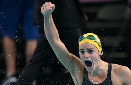 Australia's Kaylee McKeown set a new 100m backstroke short-course world record at the Australian championships