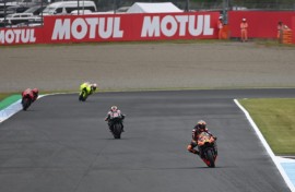 South Africa's Brad Binder went fastest in practice at the Japan MotoGP on Friday