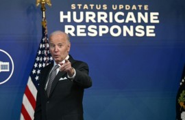 US President Joe Biden offered a testy response to Donald Trump over his criticism of the Biden administration's response to Hurricanes Helene and Milton