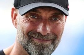 Mainz fans unveiled a banner showing their discontent with former coach Jurgen Klopp's decision to take on the role of head of football operations at Red Bull