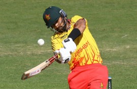 Sikandar Raza made 133 not out as Zimbabwe piled up a T20 record score of 344-4 against Gambia in Nairobi