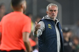 Fenerbahce's Portuguese coach Jose Mourinho was in charge at Manchester United from 2016 to 2018