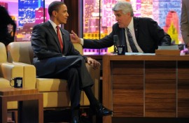Barack Obama appeared 'The Tonight Show" with then host Jay Leno in 2009
