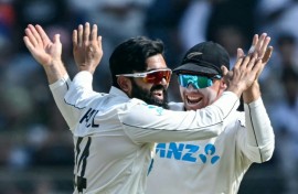 The Black Caps won the third Test by 25 runs on Sunday at Mumbai's Wankhede Stadium to hand India only their second series whitewash at home
