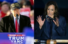 Republican presidential candidate Donald Trump holds campaign rally