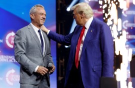 Robert F. Kennedy Jr and President-elect Donald Trump, campaigning in Georgia in October
