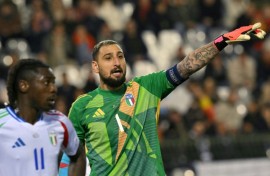 Gianluigi Donnarumma captains Italy who face France on Sunday