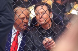 Trump and Musk watched a UFC bout in New York together at the weekend 