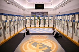 Real Madrid's old dressing-room lockers, available to buy at Sotheby's auction house in London