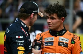 Lando Norris (R) said newly-crowned Formula One champion Max Verstappen deserved the title as he had not put a foot wrong