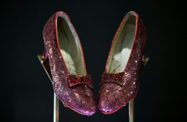 Judy Garland's ruby slippers from 'The Wizard of Oz' could fetch $3 million at auction next month