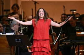 Mexican singer-songwriter Natalia Lafourcade performs at Carnegie Hall in October 2024