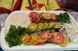 Attieke is a side dish often served with fish or meat in sauce