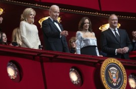 President Joe Biden, First Lady Jill Biden, Vice-President Kamala Harris and Second Gentleman Doug Emhoff attend the Kennedy Center Honors