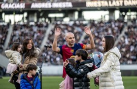 Spanish football legend Andres Iniesta says goodbye in Tokyo