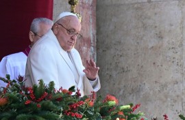Pope Francis called for peace in his Christmas address from the Vatican