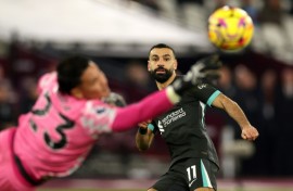 Mohamed Salah leads the Premier League in both goals and assists