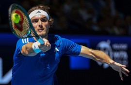 Greece's Stefanos Tsitsipas lost his opening match of the season at the United Cup