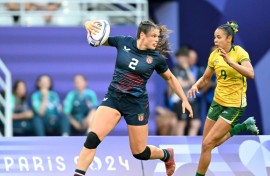 Ilona Maher made her USA sevens debut in 2018