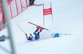Mikaela Shiffrin took a heavy fall at Killington, Vermont, on November 30